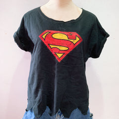 (PRELOVED) Superman Hero Black Tee