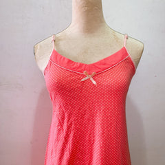(BRAND NEW) Pink Polkdot Sleeveless Camisole Dress