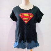 (PRELOVED) Superman Hero Black Tee