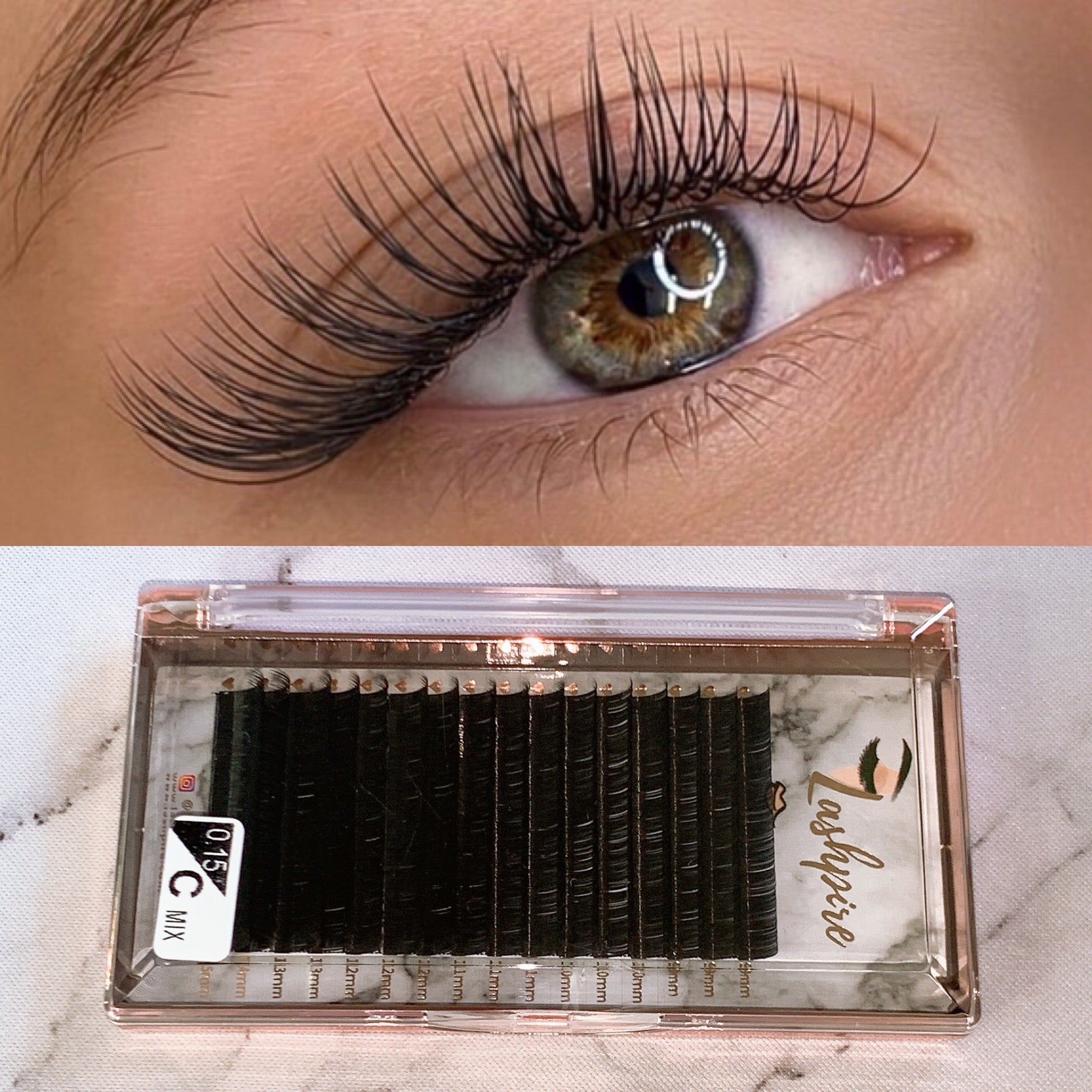C CURL 0.15mm MIX LENGTH Lash Tray - Lashpire