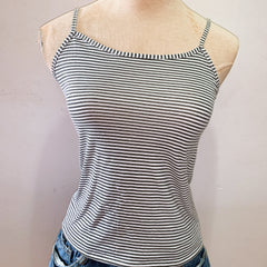 (BRAND NEW) B&W Stripped Sleeveless Camisole