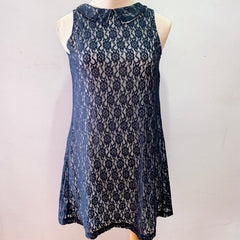 (BRAND NEW) Navy Lace Sleeveless Structured Dress