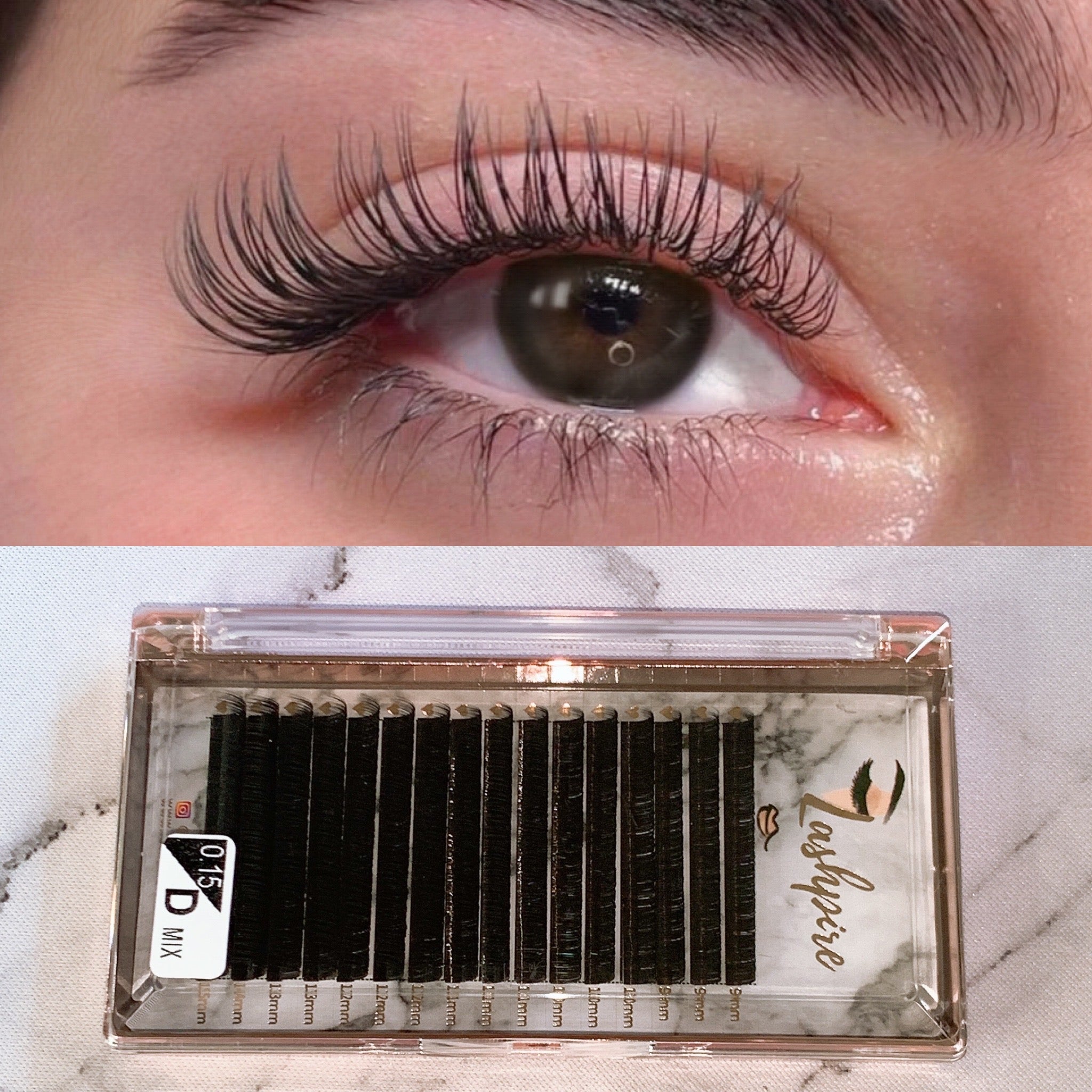 D CURL 0.15mm MIX LENGTH Lash Tray - Lashpire