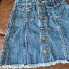 (BRAND NEW) Buttoned Denim Skirt