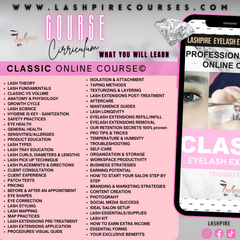 Classic and Volume Advanced Eyelash Extensions Online Course