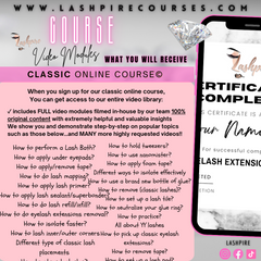 Classic Eyelash Extensions Online Course