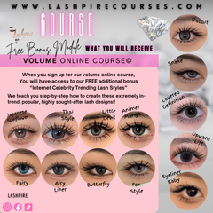 Volume Advanced Eyelash Extensions Online Course