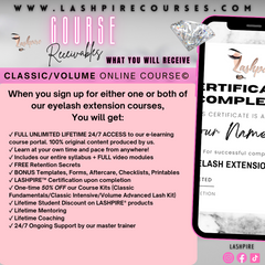 Classic Eyelash Extensions Online Course