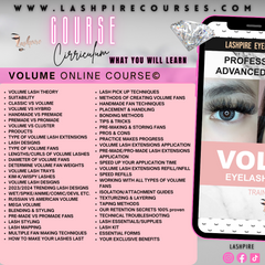 Volume Advanced Eyelash Extensions Online Course