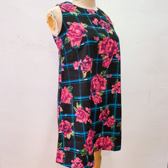 (BRAND NEW) Floral Sleeveless Structured Crepe Dress
