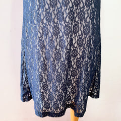 (BRAND NEW) Navy Lace Sleeveless Structured Dress
