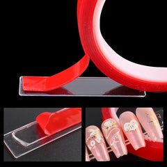 Clear Transparent Double Sided Adhesive Tape Roll Sticker Nail Tips Display Tape
