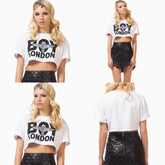 BOY LONDON inspired White Crop Top