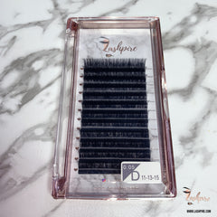 D CURL 0.05mm MIX LENGTH 11-13-15mm Camellia Lash Tray - Lashpire