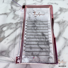 D CURL 0.07mm SINGLE LENGTH Pro-made 3D Volume Fans Lash Tray - Lashpire