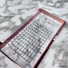 D CURL 0.07mm SINGLE LENGTH Pro-made 4D Volume Fans Lash Tray - Lashpire