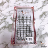 C CURL 0.07mm SINGLE LENGTH Pro-made 6D Volume Fans Lash Tray - Lashpire