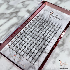 D CURL 0.07mm SINGLE LENGTH Pro-made 6D Volume Fans Lash Tray - Lashpire