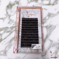 C CURL 0.10mm SINGLE LENGTH Lash Tray - Lashpire