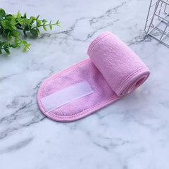 Pink Adjustable Facial Spa Makeup Headband - Lashpire