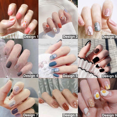 Reusable Press On Nail Kits Wearable Fake Nails Nail Tips Professional Nail Art DIY Manicure Set - Lashpire