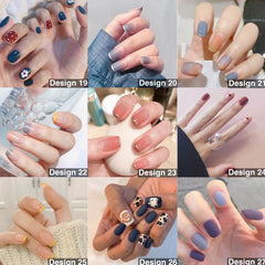 Reusable Press On Nail Kits Wearable Fake Nails Nail Tips Professional Nail Art DIY Manicure Set - Lashpire