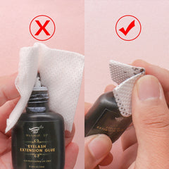 Lint-free Cotton Wipes - Bottle - Lashpire