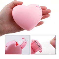 Heart Cartoon Tape Cutter Dispenser - Pink - Lashpire