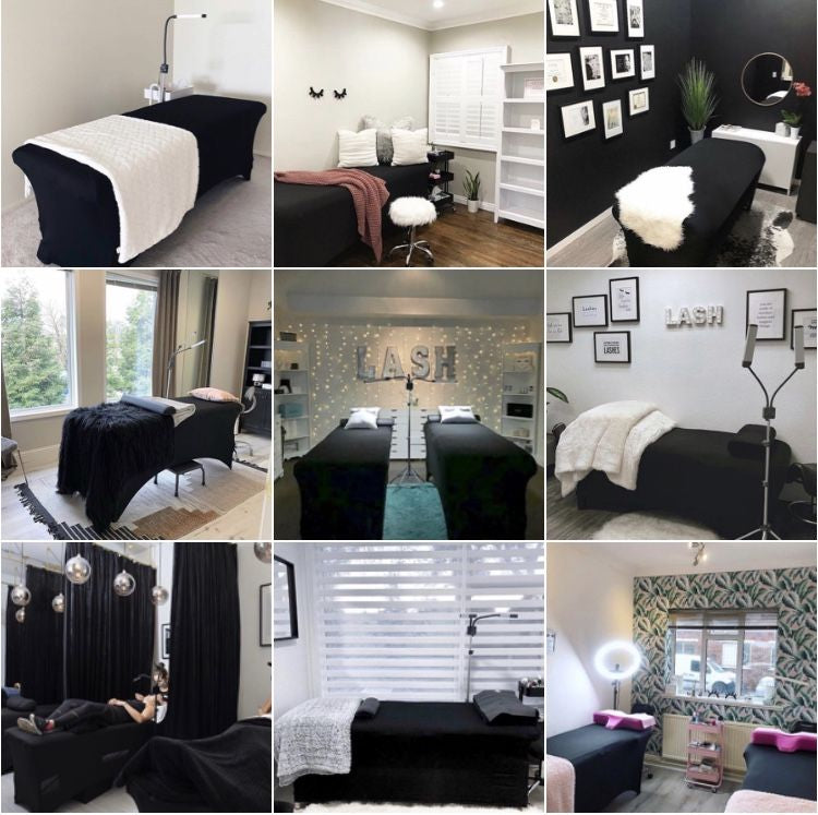 Reusbable Fitted Bed Cover Bedsheet - Black - Lashpire