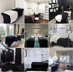 Reusbable Fitted Bed Cover Bedsheet - Black - Lashpire