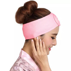 Pink Adjustable Facial Spa Makeup Headband - Lashpire