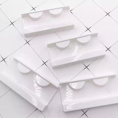 False Eyelash Packaging White Lash Tray - Lashpire