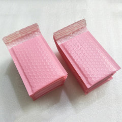 Pink Bubble Polymailer Self Adhesive Packing Envelopes - 15x18 cm - Lashpire
