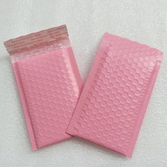 Pink Bubble Polymailer Self Adhesive Packing Envelopes - 15x18 cm - Lashpire