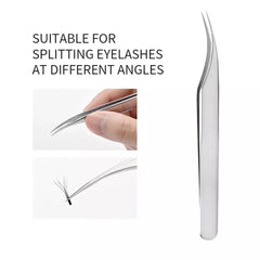 Isolation Curve Tweezers (Silver) - Lashpire