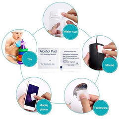 Alcohol Swab Pads Antiseptic Antibacterial Sterilization Cleaning Wipes - 1 pc - Lashpire