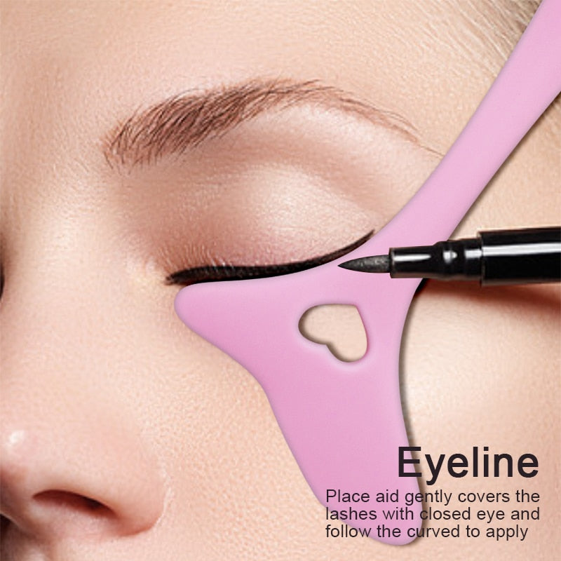 (MADE TO ORDER) Silicone Eyeliner Makeup Stencil Wing Tip Mascara Drawing Makeup Beauty tool