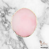 Pink Natural Agate Resin Glue Stone Pallet - 1 pc - Lashpire