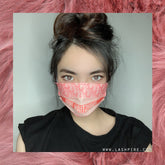 Christian Dior Pink CD Luxury Designer 3-Ply Non-woven Protective Face Mask - Lashpire