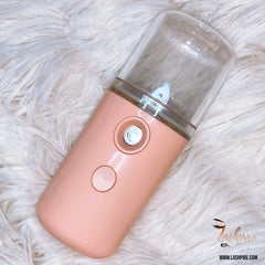 Electronic Nanomister Atomizer Humidifier Handy Facial Sprayer - Pink - Lashpire
