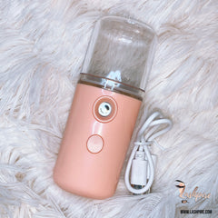 Electronic Nanomister Atomizer Humidifier Handy Facial Sprayer - Pink - Lashpire