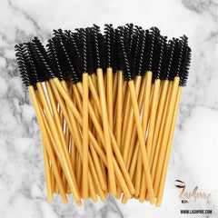 Black-Gold Eyelash Mascara Wands Spoolie Brush - 1 pc - Lashpire