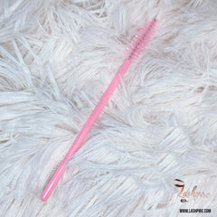 Solid Pink Eyelash Mascara Wands Spoolie Brush - 100 pcs - Lashpire