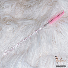 Pink Glitter Eyelash Mascara Wands Spoolie Brush - 50 pcs - Lashpire