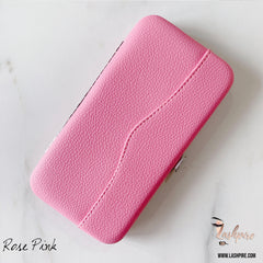 Eyelash Extensions Tweezer Makeup Tools Storage Case - Rose Pink - Lashpire