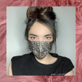 Fendi FF Luxury Designer 3-Ply Non-woven Protective Face Mask - Lashpire