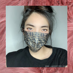 Fendi FF Luxury Designer 3-Ply Non-woven Protective Face Mask - Lashpire