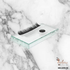 Eyelash Extensions Crystal Glass Pallet Tile Lash Display Tray - Lashpire