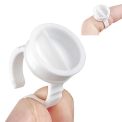 White Glue Ring Holder - 100 pcs - Lashpire