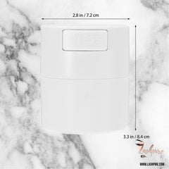 Glue Airtight Storage Canister Tank (White) - Lashpire